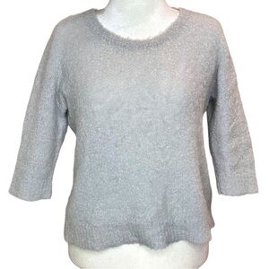 Wrap London Alpaca Blend 3/4 Sleeve Sweater Size 8